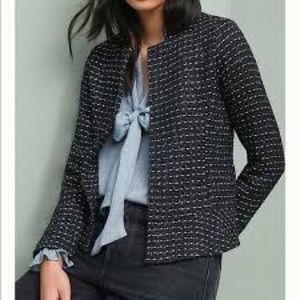 Anthropologie Dolan Tweed Peplum Jacket